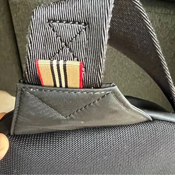 🎒BURBERRY black belt bum bag backpack largo logo sold out retail unisex - Picture 10 of 11